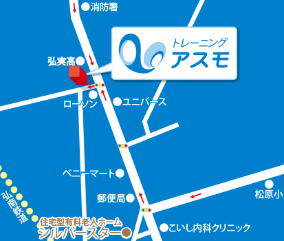 周辺地図の赤枠部分詳細